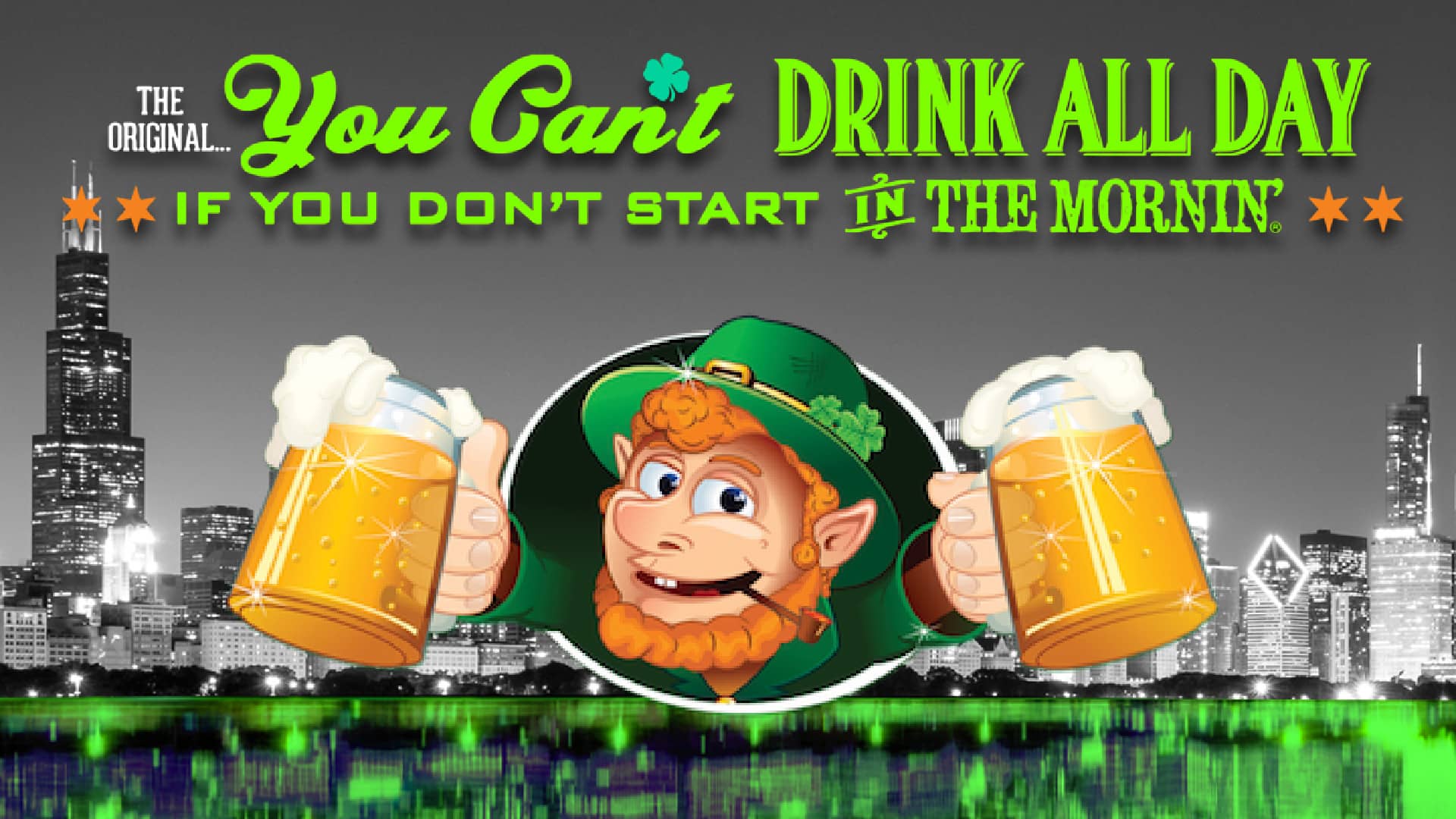 Poster for St. Patty's Day: You Can't Drink All Day If You Don't Start in the Morning on March 16, 2024 at Joe's on Weed St.
