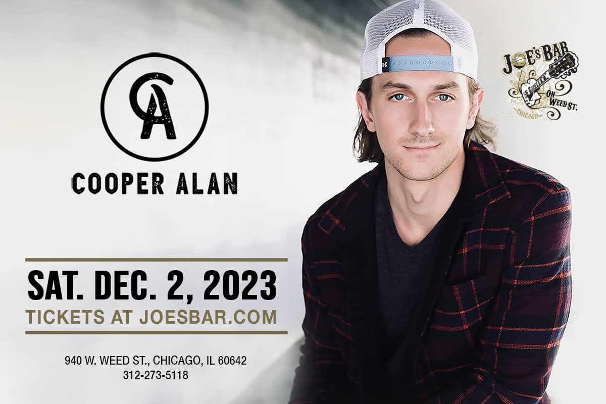 Buy tickets Cooper Alan with Noah Thompson on December 2, 2023 at Joe's on Weed St.