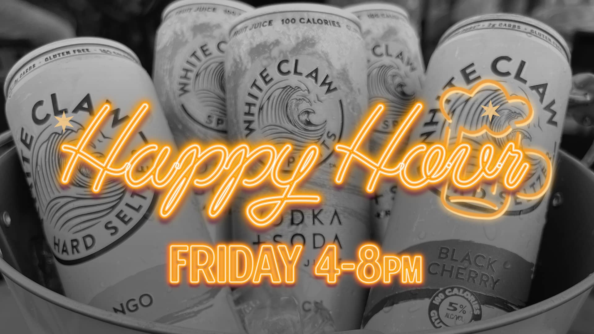 Poster for the Friday Happy Hour Menu on June 6, 2025 at Joe's on Weed St.